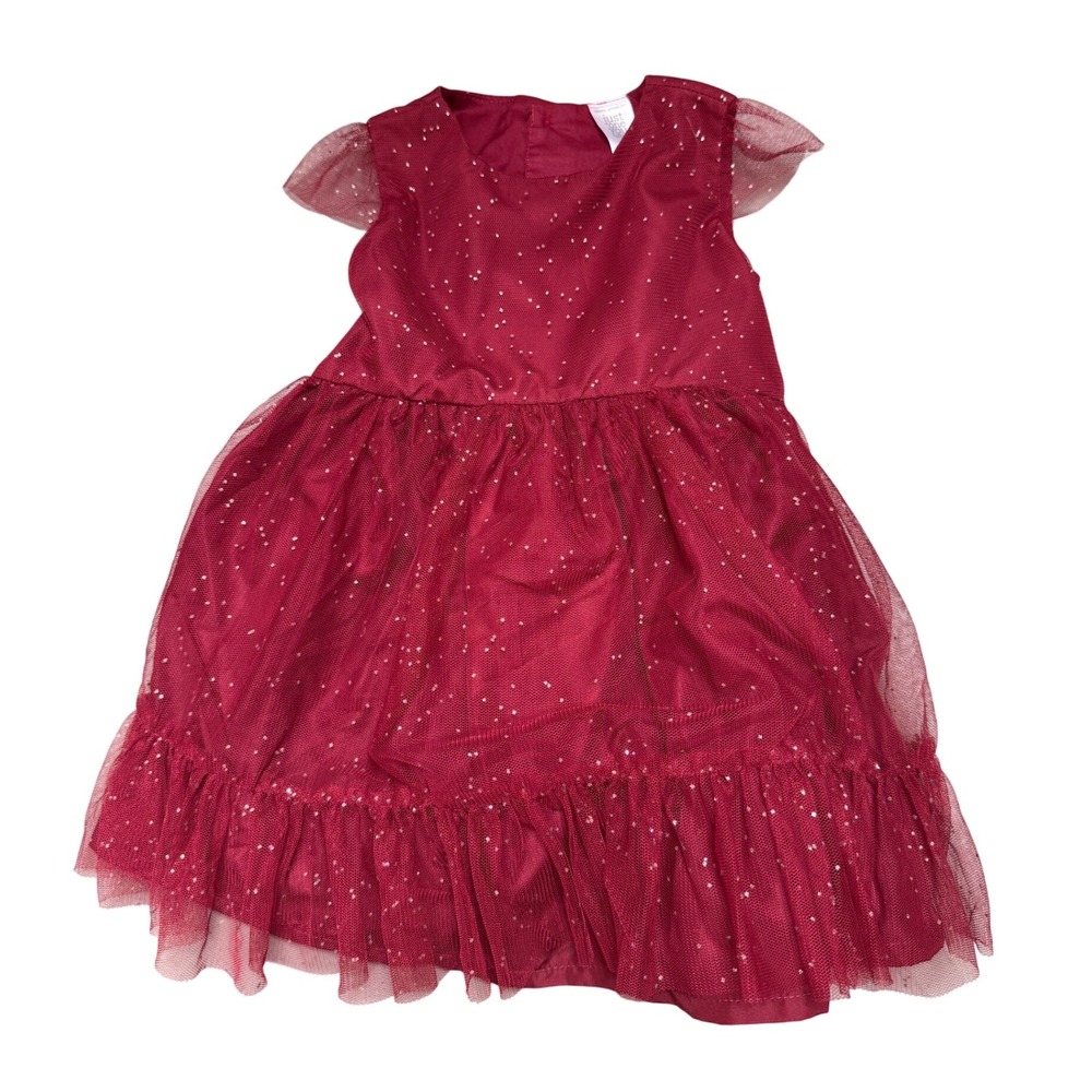 Just One You‎ Girls Dress 18M Red/ Burgundy Sparkle Tulle Party Holiday Cute